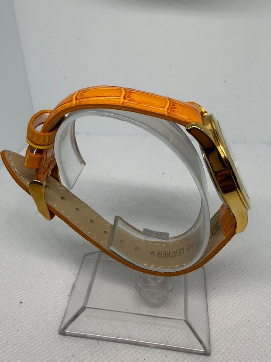 Invicta 15936 Women’s Gold Tone Roman Numeral Watch Orange Leather + 4 Straps main image 8